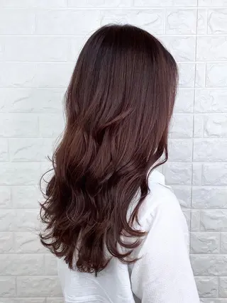 ロング カラー 髪質改善縮毛矯正 美容師✂️山崎竜二のヘアスタイル