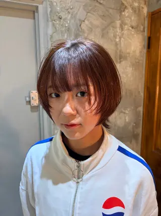 ショート カラー ヘアアレンジ 美髪/透明感/レイヤ ーTATSUKI☘️のヘアスタイル