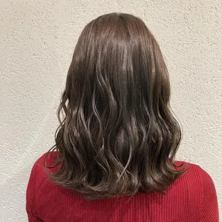 ミディアム カラー 💎髪質改善💎 西森千夏のヘアスタイル
