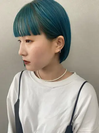 ショート カラー -福岡博多筑紫口- 大津成美のヘアスタイル