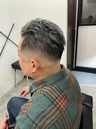 ショート カラー メンズ 💈メンズパーマ &メッシュ南谷💈のヘアスタイル