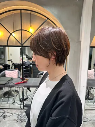 ショート 縮毛矯正/レイヤー taiga🧡のヘアスタイル
