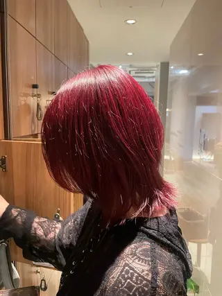 ミディアム 艶カラー/縮毛矯正 🩰chihiroのヘアスタイル