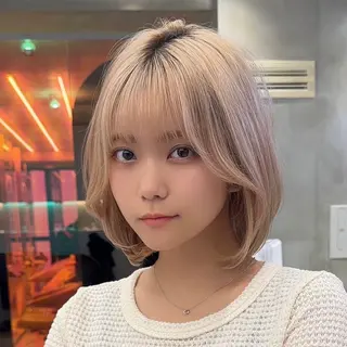ミディアム ブリーチモデル募集中 /柳田秀斗のヘアスタイル
