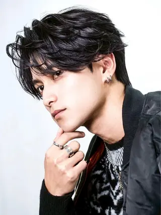 パーマ 角戸 嵐のヘアスタイル