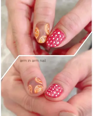 ネイル arm in arm ︎✿Yamamotoのマツエク・マツパデザイン