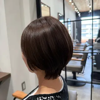 ショート ルナ🫐縮毛矯正 🫐髪質改善のヘアスタイル