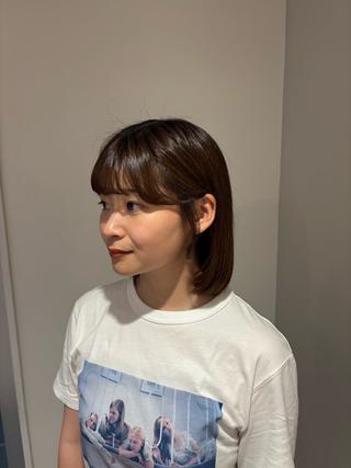 ミディアム 藤田 小波のヘアスタイル