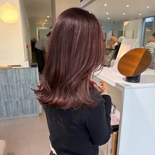 ミディアム カラー ☪️ブリーチ特化施術 /レイヤー🪽aiのヘアスタイル