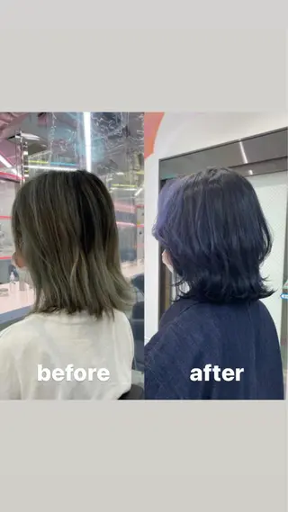 ミディアム カラー パーマ ヘアアレンジ メンズ キッズ ネイル マツエク・マツパ KANAMI 🌏のヘアスタイル