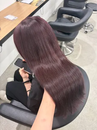 ロング miku/ラベンダー 透明感カラー🪻❤︎のヘアスタイル