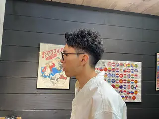 ショート パーマ メンズ 山内 舞乃のヘアスタイル