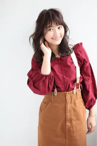 ミディアム カラー パーマ 🍀日比野 哲二のヘアスタイル