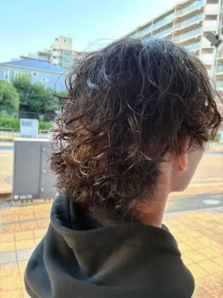 パーマ メンズ 中村 立のヘアスタイル