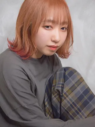 ミディアム インナーカラー🦔 🐾KEISUKEのヘアスタイル