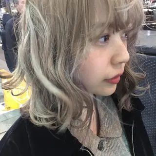 ミディアム カラー パーマ SUZUKI KEISUKEのヘアスタイル
