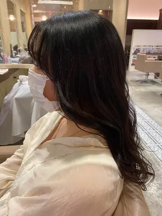 ロング カラー ヘアアレンジ 、 、のヘアスタイル