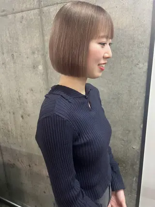ショート 透明感カラー🌿ボブ ✨飛田 ケイのヘアスタイル