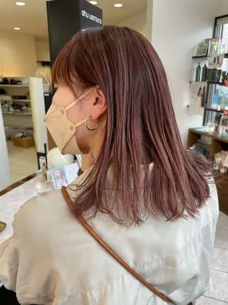 ミディアム カラー コレットヘアー 田中アヤノのヘアスタイル