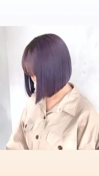 ミディアム カラー 赤みゼロ/透明感 カラー🌿KANTAのヘアスタイル