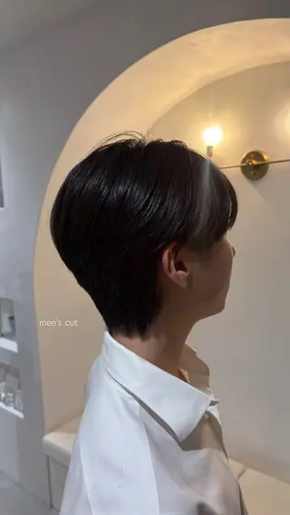 ショート メンズ 彦坂 柚羽のヘアスタイル