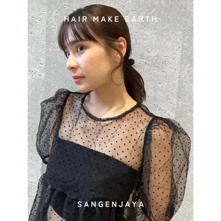 ミディアム ヘアアレンジ hair make earth 🌀のヘアスタイル