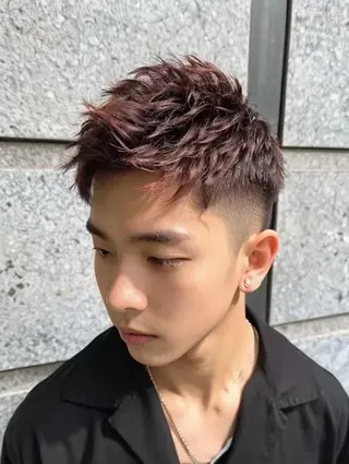 カラー メンズ 京都河原町 メンズパーマ助川龍哉のヘアスタイル