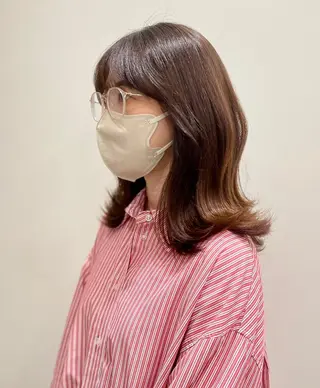 セミロング Yuka ∥ 深層筋 ×睡眠改善ヘッドスパのヘアスタイル