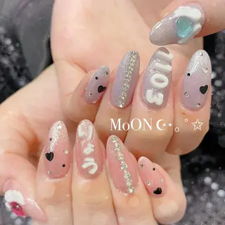 ネイル MoON...❤︎ MeGuのネイルデザイン