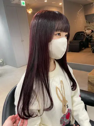 ロング カラー 【表参道】Ruri デジタルパーマのヘアスタイル