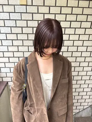 ミディアム カラー ボブ&韓国レイヤー/ 艶カラー♡TOMOEのヘアスタイル