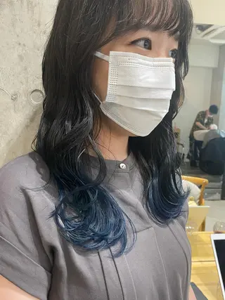 セミロング カラー 似合う髪型見つけます AYAKAのヘアスタイル