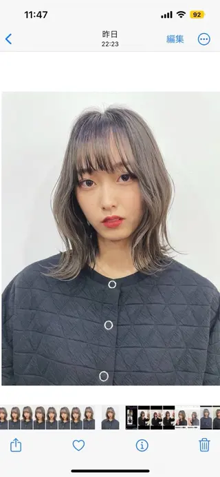 ミディアム 平田 一成のヘアスタイル