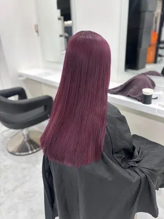 ロング 🎀暖色カラー🎀 韓国ヘア まなかのヘアスタイル