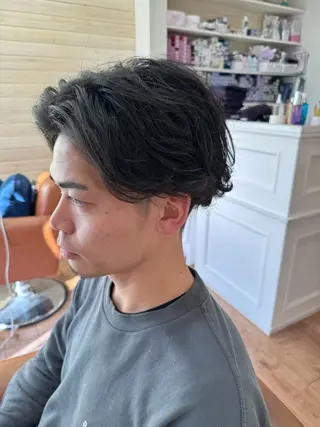 メンズ cyan 水川和馬のヘアスタイル