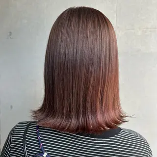 ミディアム カラー 💜推しインナー カラー/菊池柊真💜のヘアスタイル