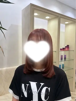 ロング カラー 暖色⌇縮毛矯正⌇ 𝐀𝐤𝐚𝐫𝐢のヘアスタイル
