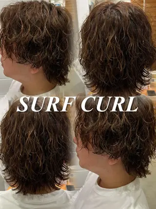 ミディアム パーマ メンズ マンツーマン施術 🥥國谷俊介🥥のヘアスタイル