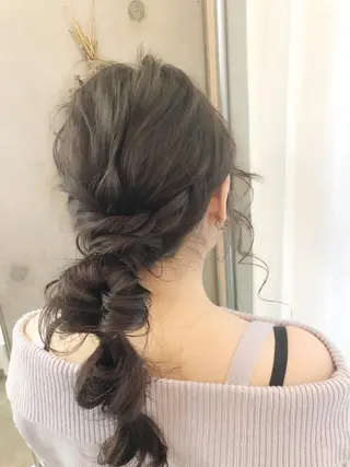 セミロング ヘアアレンジ HIROKI ”博多 /ボブのヘアスタイル
