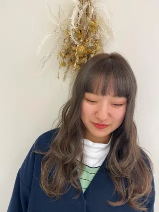ロング カラー 銀座メンズ専門🖤 叶奈々のヘアスタイル