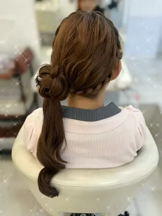 ロング ヘアアレンジ 声優オタク美容師🎀 𝑹𝑰𝑵𝑶𝑵のヘアスタイル