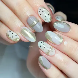ミディアム ネイル richeri beautyのネイルデザイン