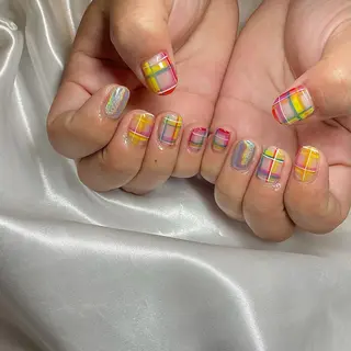 ショート カラー パーマ ヘアアレンジ メンズ キッズ ネイル マツエク・マツパ el. by Aoのネイルデザイン