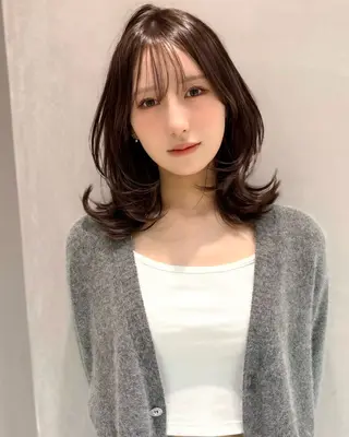ロング さくら/似合わせレ イヤー/艶カラー🖤のヘアスタイル