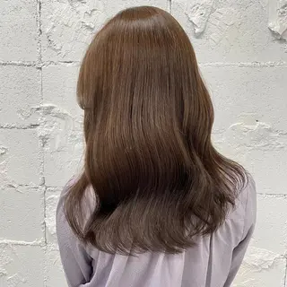 ロング カラー ヘアアレンジ 縮毛矯正/髪質改善/ ブリーチ毛/木元渓太のヘアスタイル