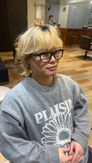 ミディアム カラー メンズ 朝3分で決まる kouta🪽のヘアスタイル