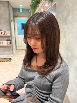 セミロング 小川 ルミナのヘアスタイル