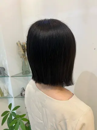 ミディアム ブリーチしない暖色 カラー🥀杉 優菜のヘアスタイル