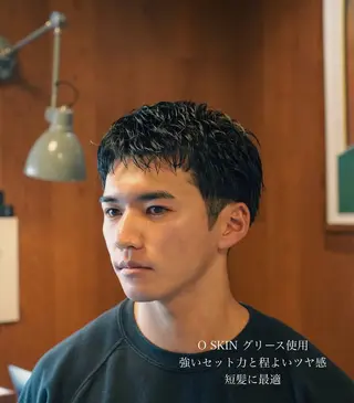 パーマ メンズ メンズショート タチカワユウキのヘアスタイル