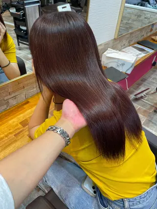 ロング カラー YUI/ ブリーチカラー🌷のヘアスタイル